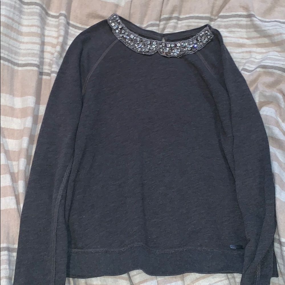 abercrombie & fitch collared sweater